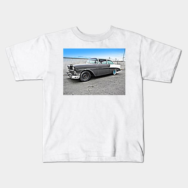 Ratty 1956 Chevrolet Kids T-Shirt by Hot Rod America